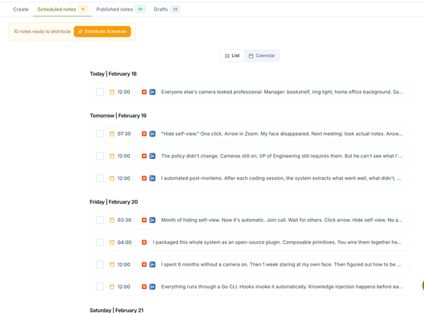 How to Schedule Notes to Substack and LinkedIn: Complete 2026 Guide